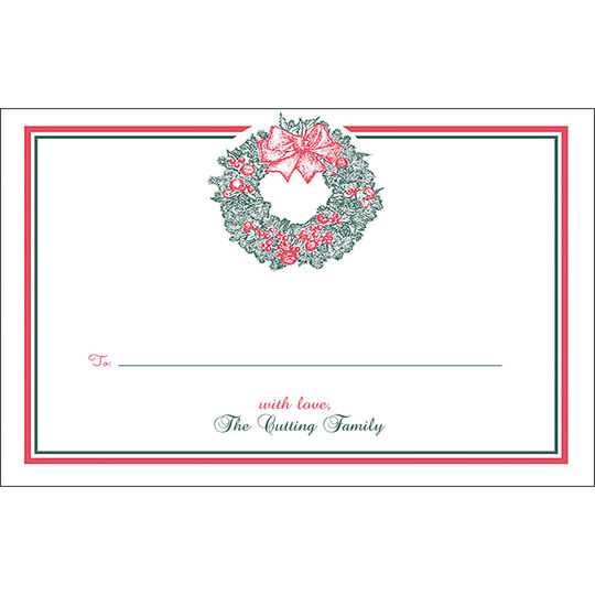 Wreath Fill In Jumbo Gift Stickers